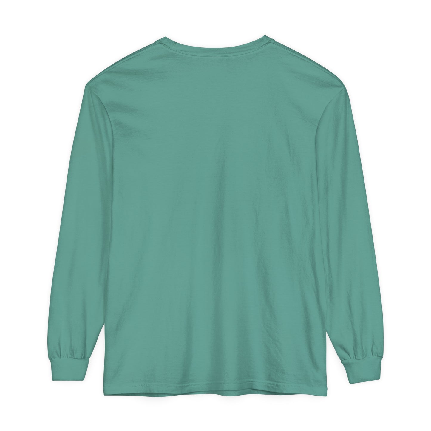 Mint long sleeve shirt with Logo in the middle• მენთოლის ფერი გრძელმკლავიანი მაისური ცენტრში ლოგოთი (UNISEX)