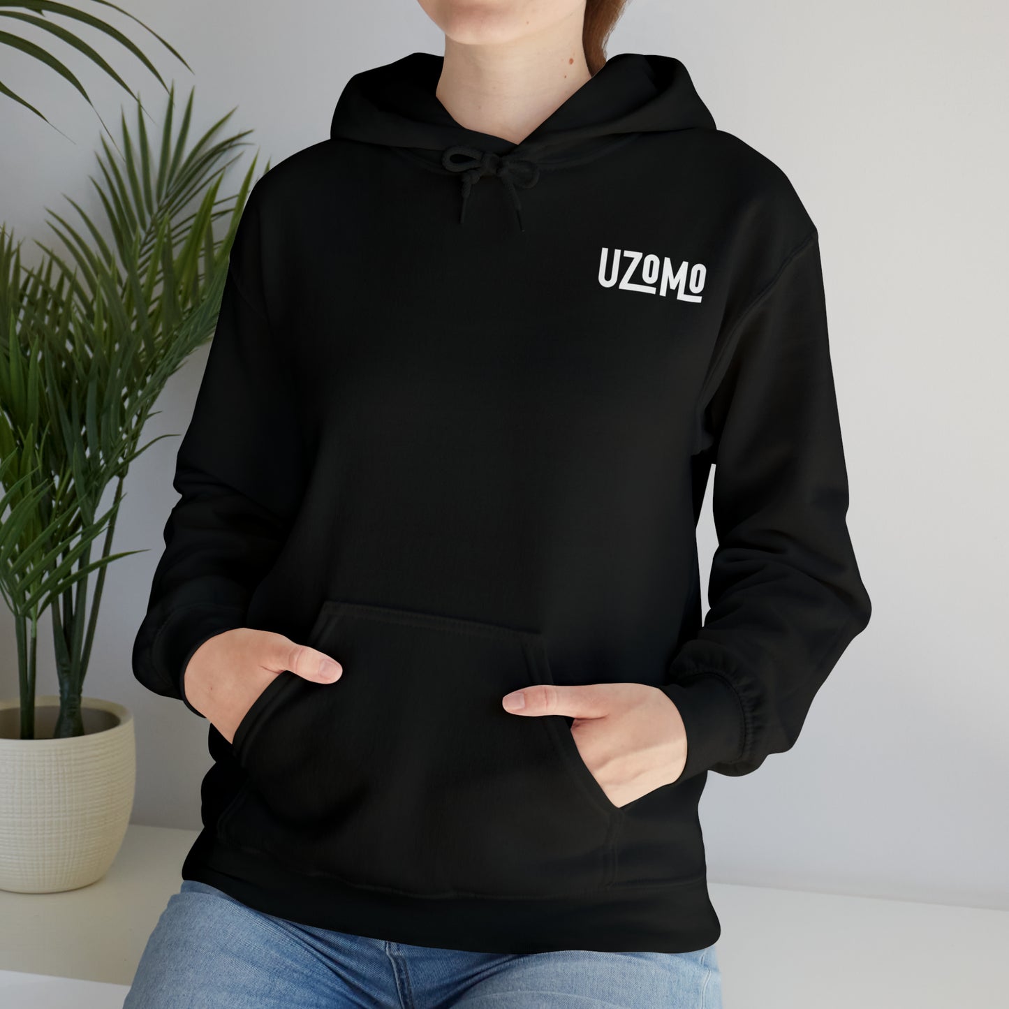 The Black Hoodie with warm cotton inside (UNISEX)
